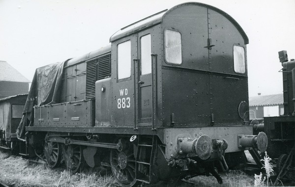 Armstrong Whitworth D56 in MOD livery, numbered WD 883; sister locomotive to D57