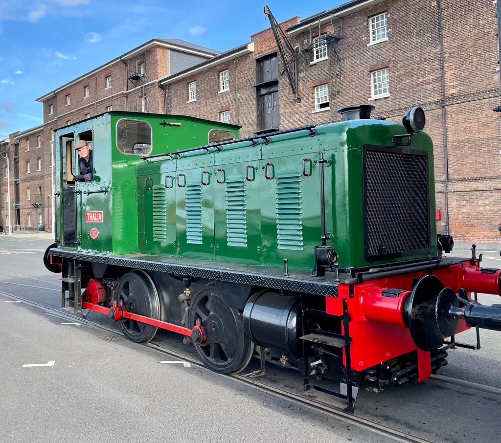 Thalia diesel locomotive at the Historic Dockyard Chatham